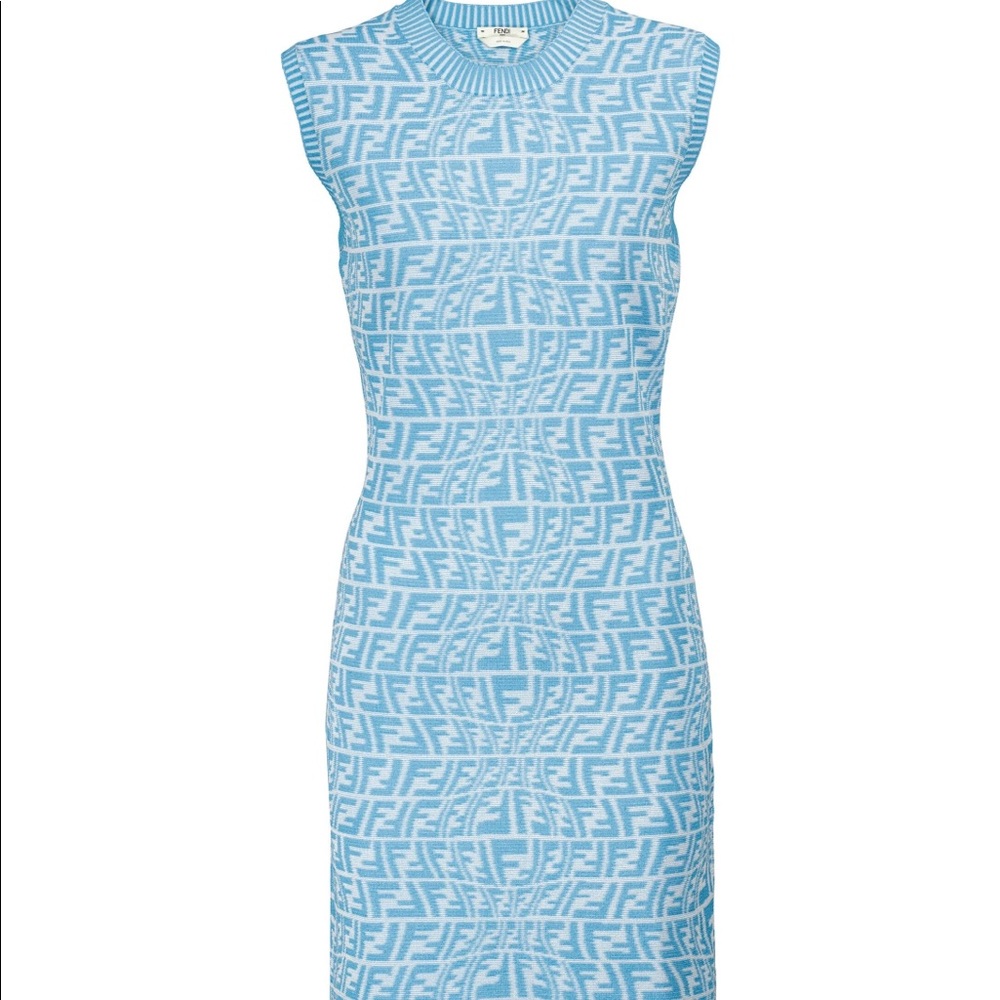 Fendi Vertigo Dress Blue sz Small